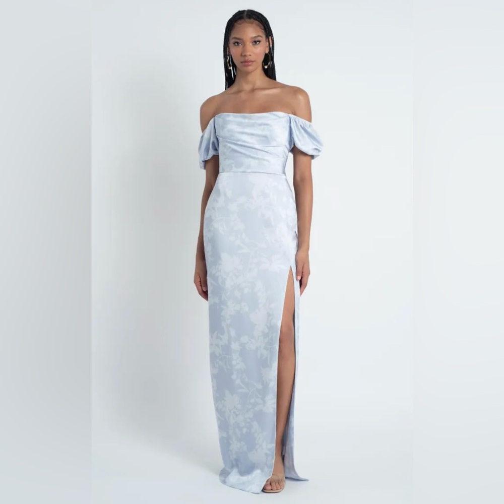 Jenny Yoo Light Blue Off-Shoulder Wedding Dress